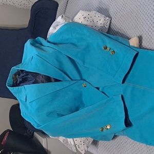 Beautiful turquoise suit(jacket and pants)